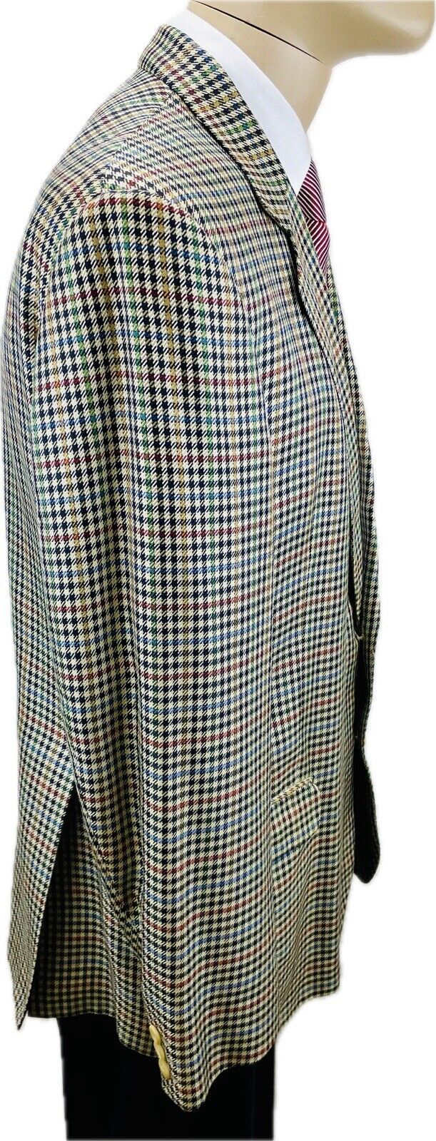DAKS Sakko 54 Kariert Herren Tweed Jacke Jackett Seiden Sakko Anzug Jagd Vintage