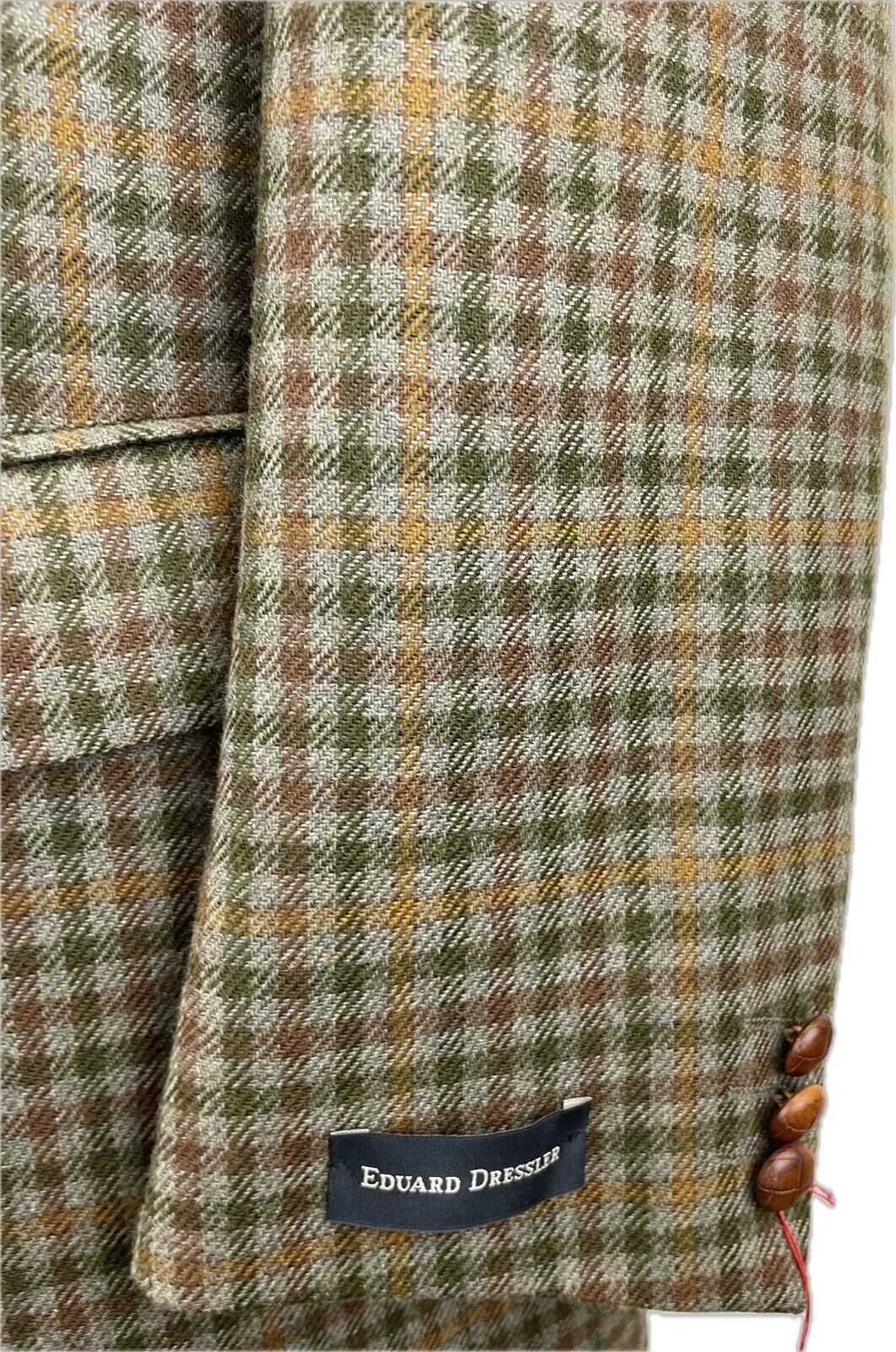 Eduard Dressler Tweedsakko 48 Herren Jacke Männer Jackett Sakko Anzug Jagd Tweed