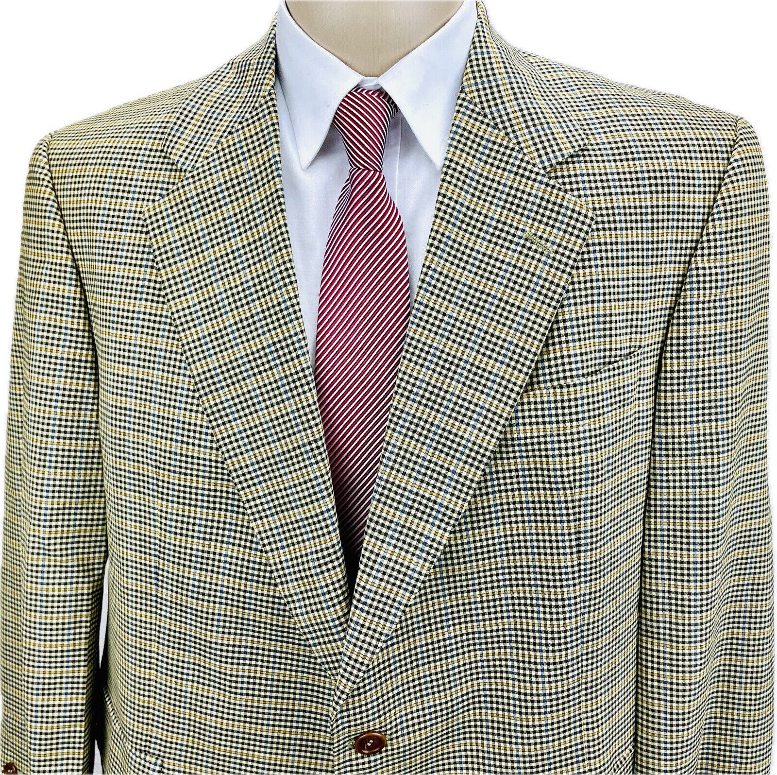 Odermark Sakko 28 Kariert Herren Jacke Jackett Anzug Tweed Vintage