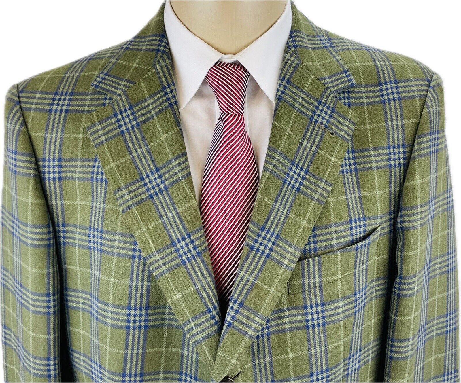 Ermenegildo Zegna Leinensakko 50 Herren Sakko Jackett Jacke Anzug Jagd Tweed