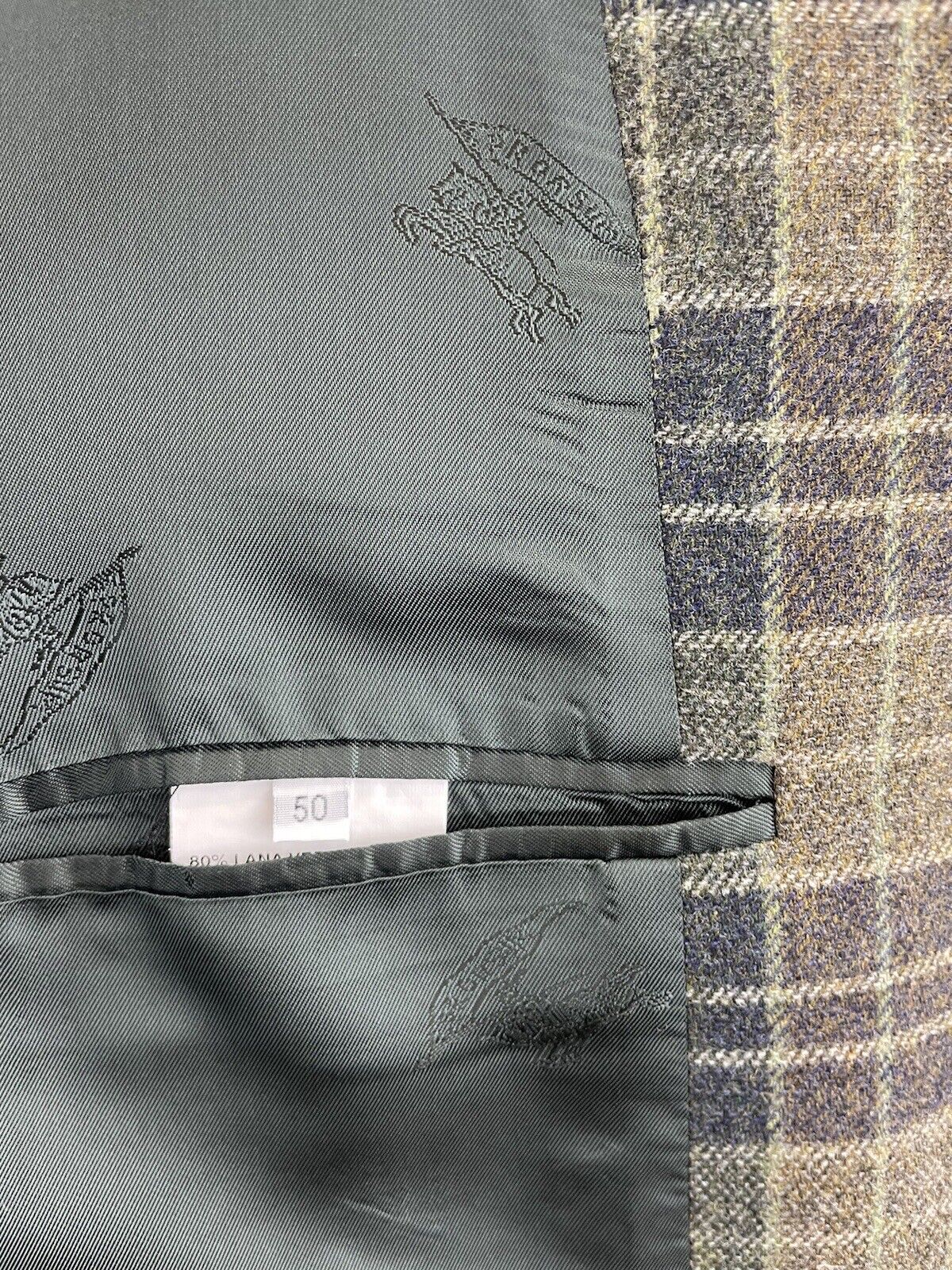 BURBERRY Tweedsakko 50 Kaschmir Herren Jacke Jackett Sakko Anzug Jagd Tweed NEU