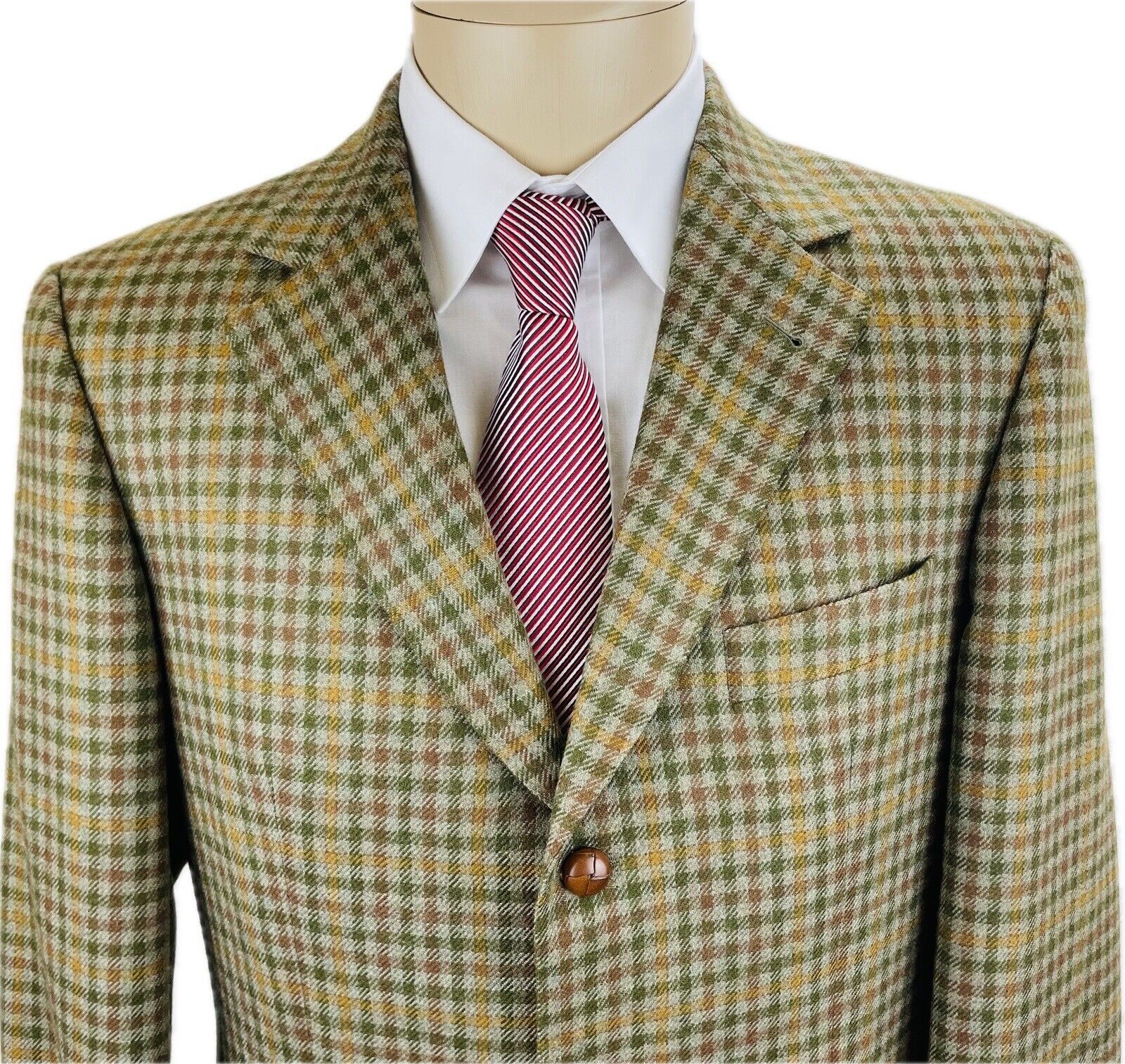 Eduard Dressler Tweedsakko 48 Herren Jacke Männer Jackett Sakko Anzug Jagd Tweed